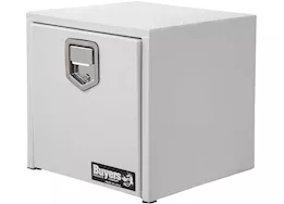 Buyers Products 18x18x18 inch white steel underbody truck box with paddle latch