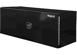Buyers Products 24x24x60 in black smooth alum underbody truck tool box-double barn door 3-point compression latch