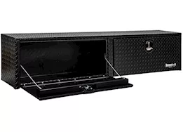 Buyers Products 18x16x72 textured matte black diamond tread aluminum topsider truck box