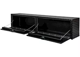 Buyers Products 18x16x72 textured matte black diamond tread aluminum topsider truck box