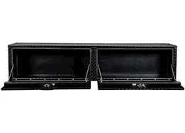 Buyers Products 18x16x72 textured matte black diamond tread aluminum topsider truck box