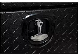 Buyers Products 18x16x72 textured matte black diamond tread aluminum topsider truck box