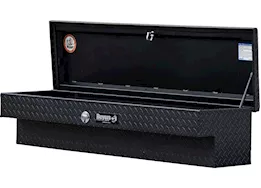 Buyers Products 13x16x56 inch textured matte blk diamond tread aluminum lo-sider truck tool box