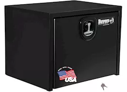 Buyers Products 24x24x30 inch textured matte black steel underbody truck box with 3-point latch