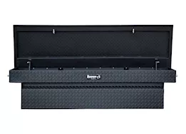 Buyers Products Matte blk diamond tread alum crossover truck tool box (18x20x71 inch)