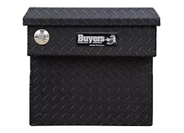 Buyers Products Matte blk diamond tread alum crossover truck tool box (18x20x71 inch)