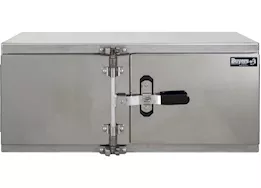 Buyers Products 18x18x48 inch smooth aluminum underbody truck tool box-double barn door cam lock hardware