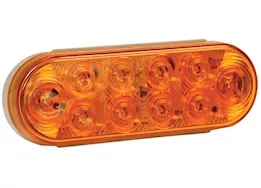 Buyers Products Light,6.5in,oval,turn&park,10 led,amber