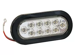 Buyers Products Light,6.5in oval,back-up,10 led,clear,w/