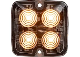 Buyers Products Ultra thin square 2 inch led strobe light-amber