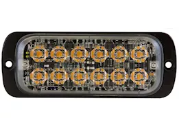 Buyers Products Thin dual row 4.5 inch amber led strobe light