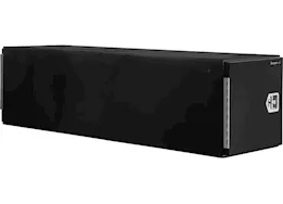Buyers Products 24x24x86in steel truck tool box w/shelf-straight side tunnel,black