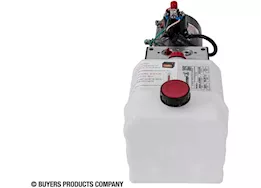 Buyers Products Buyers 3-way dc power unit-electric controls horizontal 0.75 gallon poly reservoir