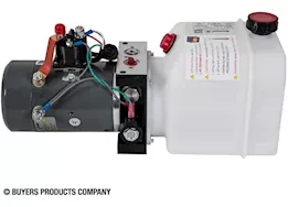 Buyers Products Buyers 3-way dc power unit-electric controls horizontal 0.75 gallon poly reservoir