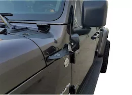 Carr 18-c wrangler jl 180 deg light mount xp3 black powder coat pair fits up to 3 lights