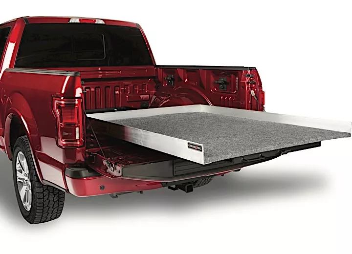 Cargo Ease Heritage cargo slide, 78x48, 4in rails, plywood deck carpeted, 1200lb capacity