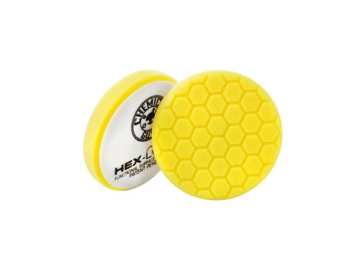 Chemical Guys 5.5" HEX-LOGIC PAD - YELLOW  5.5 "  CUTTING/COMPOUNDING PAD- CHEMICAL GUYS PREMI