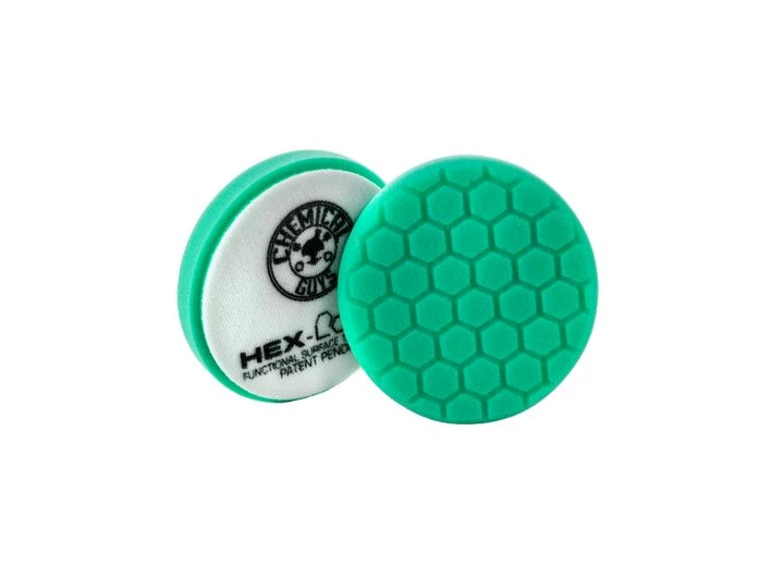 Chemical Guys 5.5 " HEX-LOGIC PAD GREEN LIGHT CUT-HEAVY POLISH MINOR SCRATCH & SWIRL REMOVER P