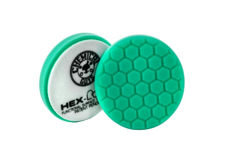 Chemical Guys 6.5 " HEX-LOGIC PAD GREEN LIGHT CUT-HEAVY POLISH MINOR SCRATCH & SWIRL REMOVER P