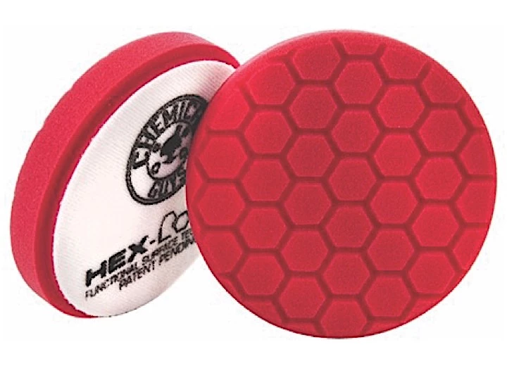 Chemical Guys 5.5" hex-logic pad -red perfection ultrafine wax & sealant finishing pad (5.5"in Main Image