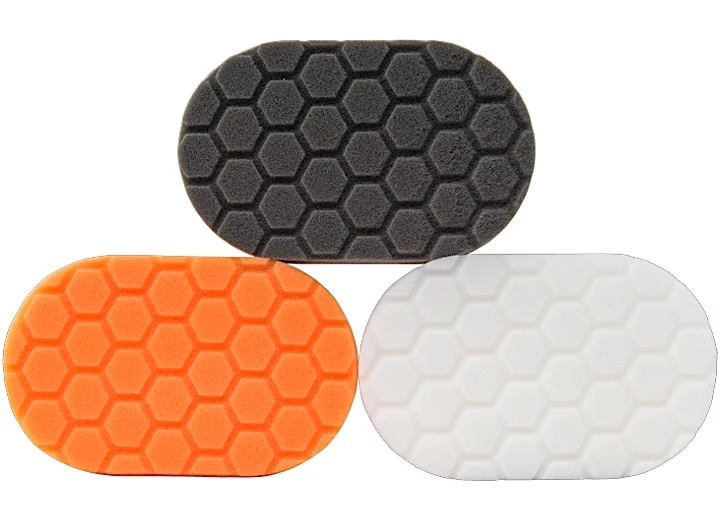 Chemical Guys HEX-LOGIC HAND POLISHING APPLICATOR PADS 3X6X1IN. (3 PACK)