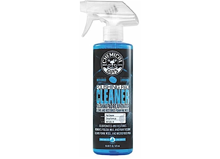 Chemical Guys PAD*CLEANER-FOAM & WOOL PAD CLEANER -CITRUS BASED BLUE- GET IT CLEAN FAST (16 OZ