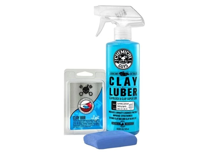 Chemical Guys CLAY BAR & LUBER SYNTHETIC LUBRICANT KIT, LIGHT DUTY