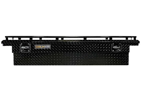 Cam Locker 60IN Low Profile Crossover Truck Tool Box w/ Rail, Gloss Black