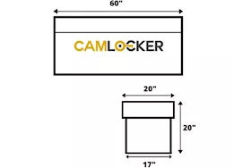 CamLocker 60" Gloss Black Aluminum Toolbox Chest | TBCAM-RV60-GB