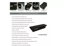 Cam Locker Standard Crossover Truck Tool Box, Matte Black - 67IN X 20W X 14D