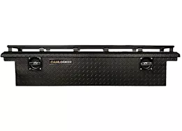 Cam Locker 60IN Low Profile Side by Side UTV Tool Box w/Rail, Matte Black