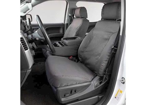 Covercraft Industries, LLC POLYCOTTON SEATSAVER CUSTOM FRONT ROW SEAT COVERS - CHARCOAL