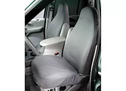 Covercraft Industries, LLC 10-c tahoe/ yukon denali front buckets w/adj hdrsts  w/side air bags seat saver polycotton grey