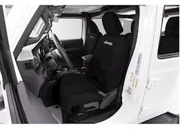 Covercraft Industries, LLC 18-c wrangler endura jeep logo seatsaver custom front row seat covers black