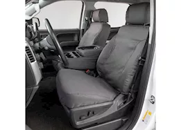 Covercraft Industries, LLC Polycotton seatsaver custom front row seat covers - charcoal