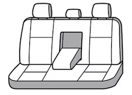 Covercraft Industries, LLC Polycotton seatsaver custom second row seat covers-charcoal