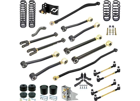 Rock Jock 18-C WRANGLER 2DR PRO EDITION JOHNNY JOINT SUSPENSION SYSTEM 4 IN. LIFT