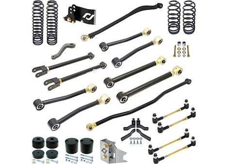 Rock Jock 18-C WRANGLER UNLIMITED PRO EDITION JOHNNY JOINT SUSPENSION SYSTEM 4 IN LIFT