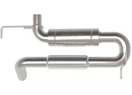 Rock Jock 21-c bronco axle-back exhaust system- high-clearance