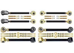 Rock Jock 97-06 wrangler tj/lj unlimited johnny joint control dble adj upper arms set of 8