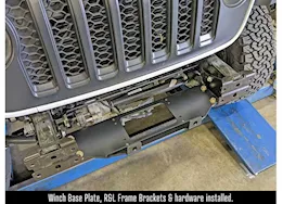 Rock Jock 18-c wrangler/20-c gladiator winch plate kit for factory steel bumper