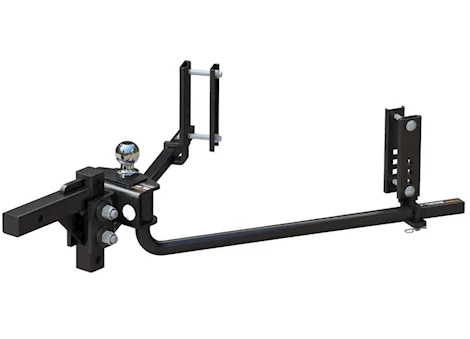 Curt Manufacturing Trutrack 2pt 5000lb-8000lb gtw 800lb tw weight distribution hitch w/2x sway contro | 17599