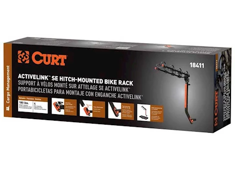 Curt Manufacturing Activelink se hitch-mounted bike rack (4 bikes, 2in shank) Main Image