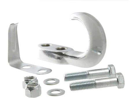 Curt Manufacturing TOW HOOK W/HARDWARE CHROME 10000 QTW PACKAGED
