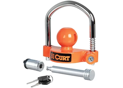 Curt Manufacturing HITCH & COUPLER LOCK SET 2IN/2-1/2IN RECEIVERS 1-7/8IN TO 2-5/16IN COUPLERS