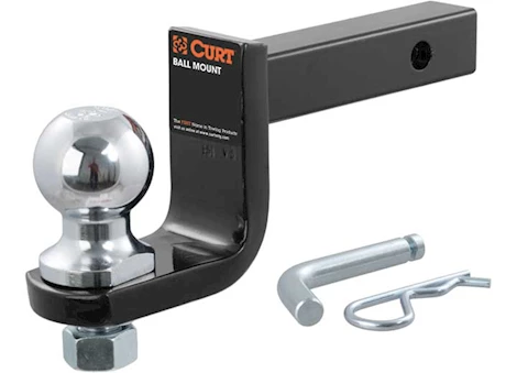Curt Manufacturing Class i/ii towing starter kit(includes 3 1/4in drop ball mount+2in chrome ball+pni/clip) Main Image