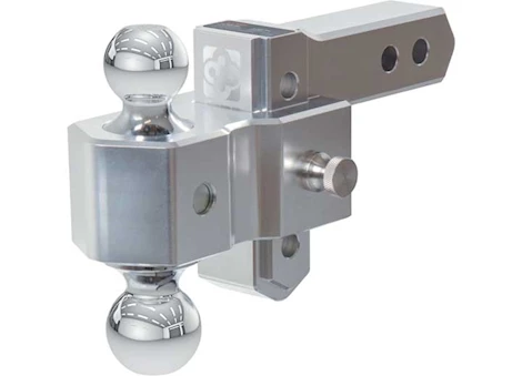 Curt Manufacturing Alumalite adjustable aluminum hitch w/dual ball 3-1/2in drop Main Image