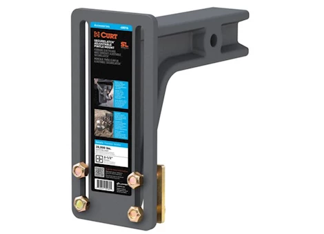 Curt Manufacturing Securelatch adjustable pintle mount 2  1/2in shank  20,000lb Main Image