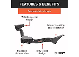 Curt Manufacturing (kit item=13462+13466-sk)17-c pacifica hybrid class iii receiver hitch