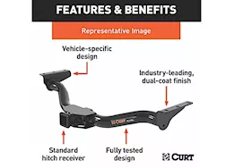 Curt Manufacturing 21-c bronco(excluding w/factory receiver) class iii receiver hitch